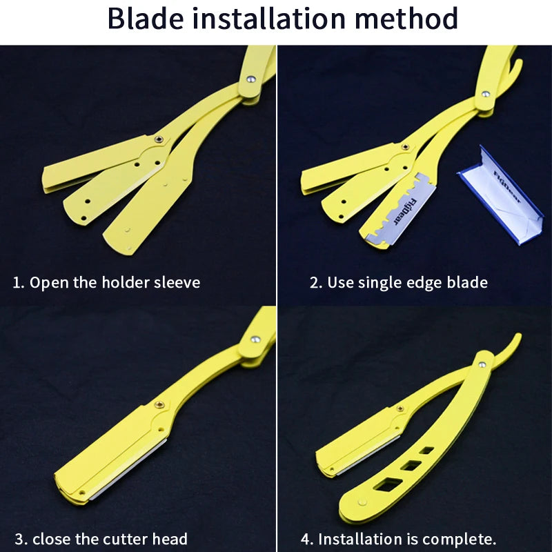 Navalhete Profissional Preto | A Barba na Régua! 📏💥 (Sem lâmina)